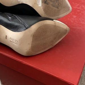 Black knee high boots